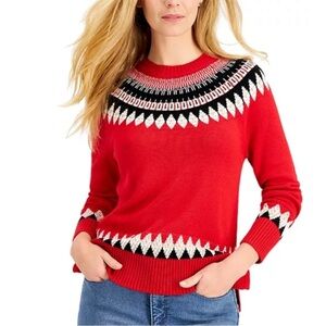Charter Club Fair Isle Sweater size Large